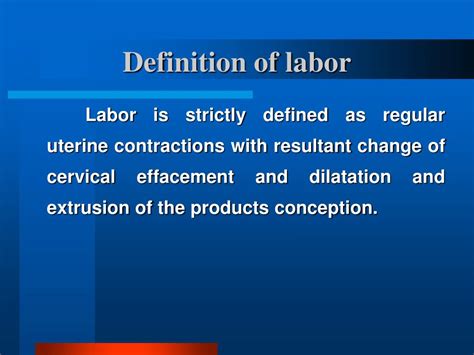definition of labor.